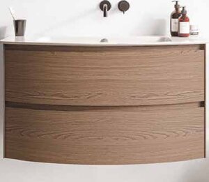 Изображение товара Тумба под раковину Berloni Bagno Way Round 80 см подвесная МДФ