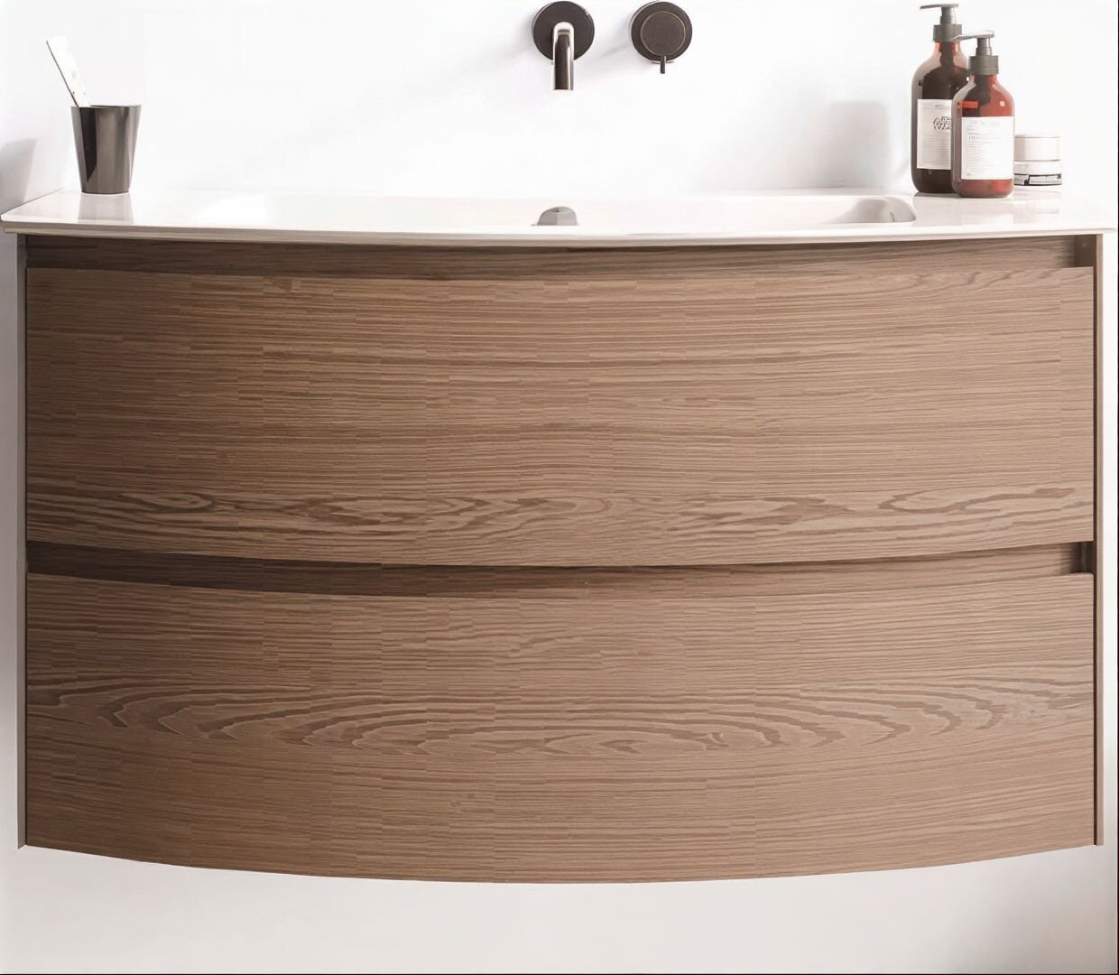 Изображение товара Тумба под раковину Berloni Bagno Way Round 100 см подвесная, rovere biondo, WARBS2CKD4C 1429 Изображение товара Тумба под раковину Berloni Bagno Way Round 100 см подвесная, rovere biondo, WARBS2CKD4C 1429