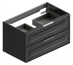Изображение товара Тумба под раковину Berloni Bagno Suite Vintage 90 см черный матовый МДФ