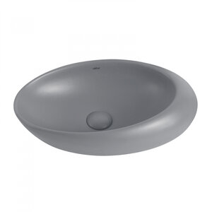 Изображение товара Раковина Abber Bequem AC2107MG 49 х 31 см, накладная, серая матовая