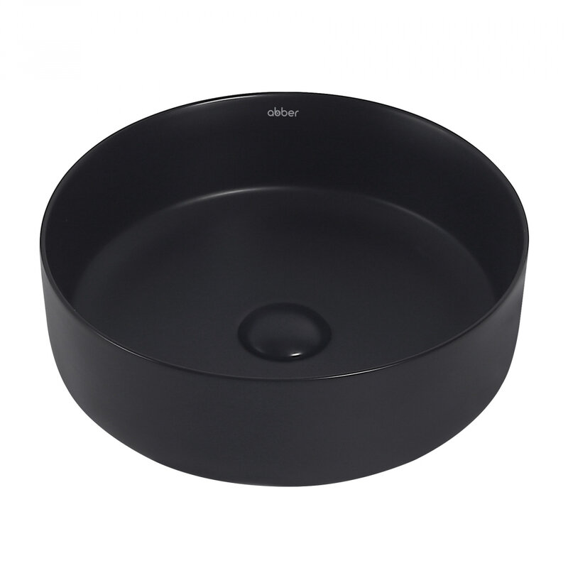 Изображение товара Раковина Abber Bequem AC2108MB 36 х 36 см, накладная, черная матовая Изображение товара Раковина Abber Bequem AC2108MB 36 х 36 см, накладная, черная матовая
