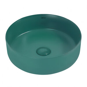 Изображение товара Раковина Abber Bequem AC2108MBG круглая 36х36 см темно-зеленая матовая накладная