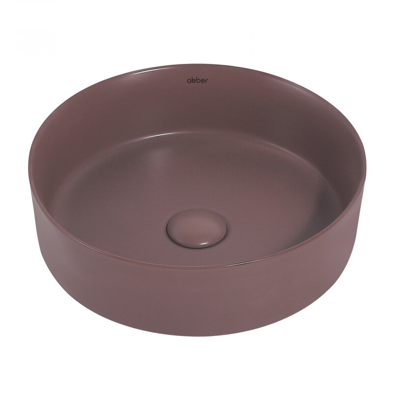 Изображение товара Раковина Abber Bequem AC2108MC 36x36 см, круглая, накладная, матовая коричневая