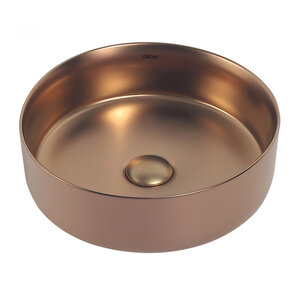 Изображение товара Раковина Abber Bequem AC2108MRG 36х36 см накладная круглая розовое золото матовое