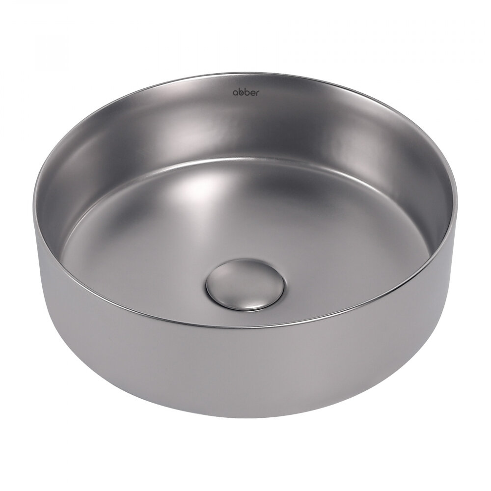 Изображение товара Раковина Abber Bequem AC2108MS 36 х 36 см, накладная, серебро матовое