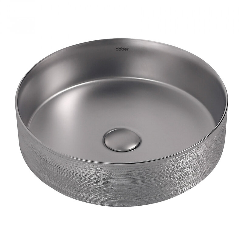 Изображение товара Раковина Abber Bequem AC2109BSM 40x40 см, серебро матовое