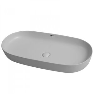 Изображение товара Раковина Abber Bequem AC2110MLG 80x40 см, накладная, светло-серая матовая