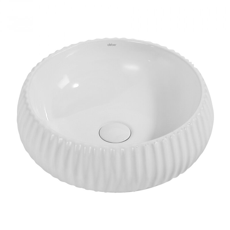 Изображение товара Раковина Abber Bequem AC2115 40,5 х 40,5 см, накладная, белая