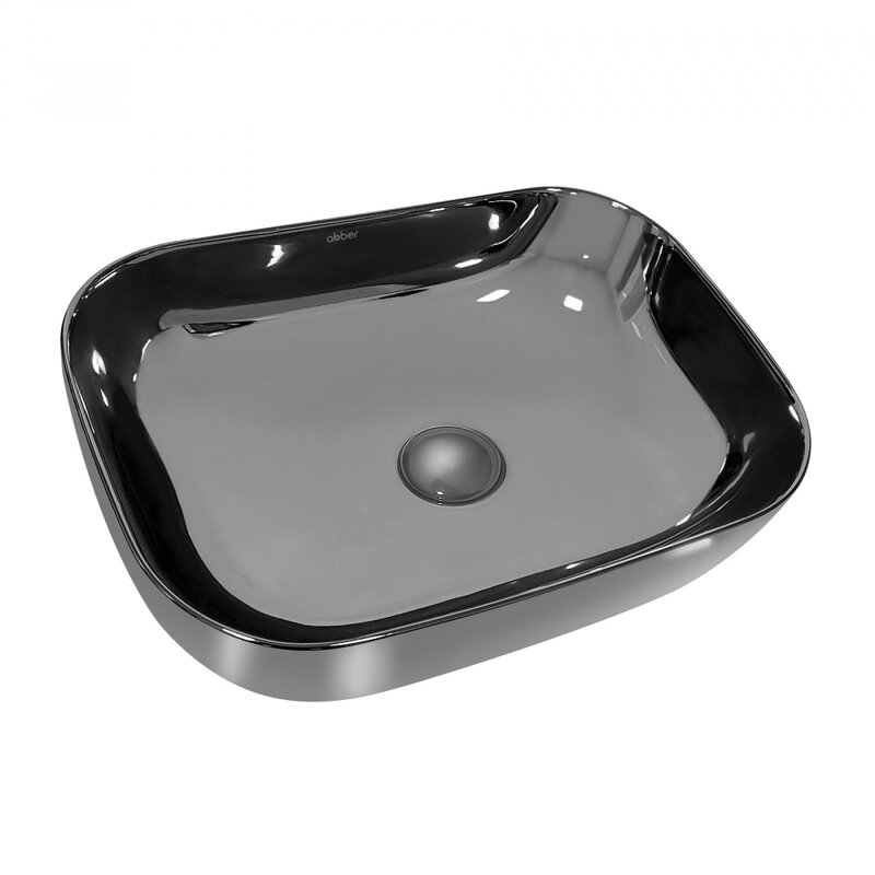 Изображение товара Раковина Abber Rechteck AC2200GS 46 х 32 см, накладная, серебро