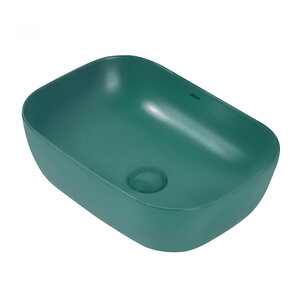 Изображение товара Раковина Abber Rechteck AC2200MBG 46 х 32 см, накладная, темно-зеленая матовая