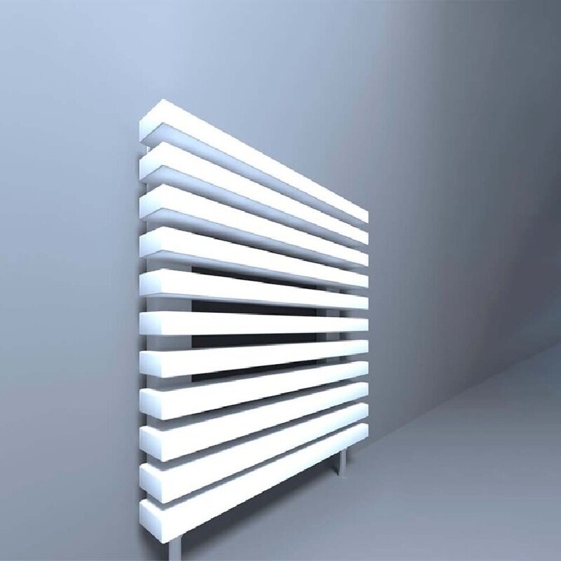 Изображение товара Радиатор стальной трубчатый Velar P30 H, горизонтальный, 5 секций, белый, V P30 2000 H - 06 нижнее 9016