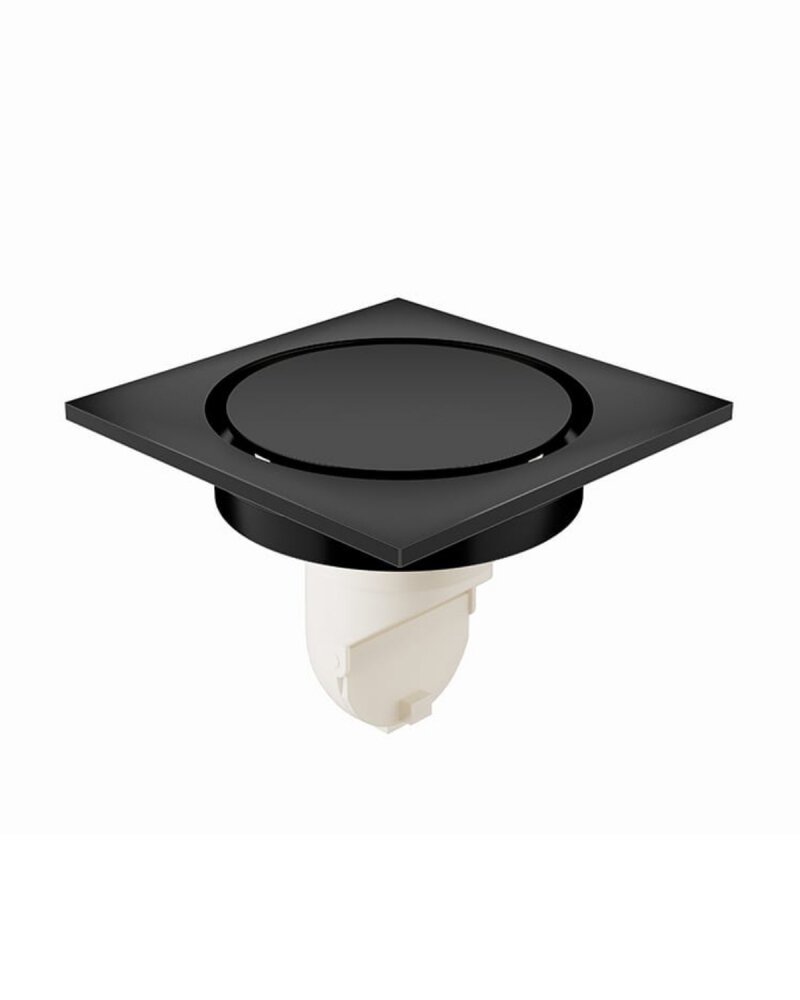 Изображение товара Душевой трап Orange 10х10 см черный латунь V-образный выпуск Германия