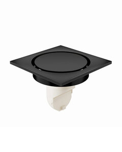 Изображение товара Душевой трап Orange 10х10 см черный латунь V-образный выпуск Германия