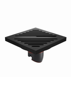 Изображение товара Душевой трап Orange OT01-008b 10x10 см черный латунь современный дизайн