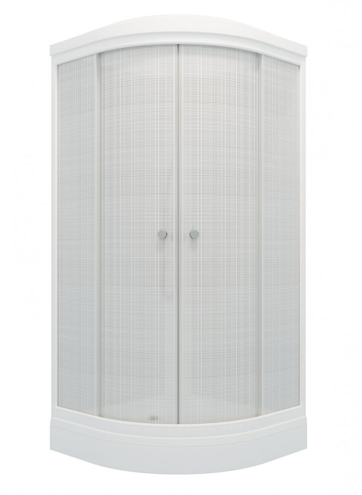 Изображение товара Душевая кабина Maroni Quadro SR100L-LN-DN4 с крышей и рисунком Изображение товара Душевая кабина Maroni Quadro SR100L-LN-DN4 с крышей и рисунком