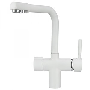 Изображение товара Смеситель для кухонной мойки Granula GR-2088 2088wh Арктик с подключением к фильтру