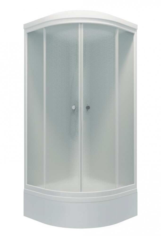 Изображение товара Душевая кабина Maroni Breeze SR100M-GRS-DN4 100x100 с крышей и раздвижными дверями