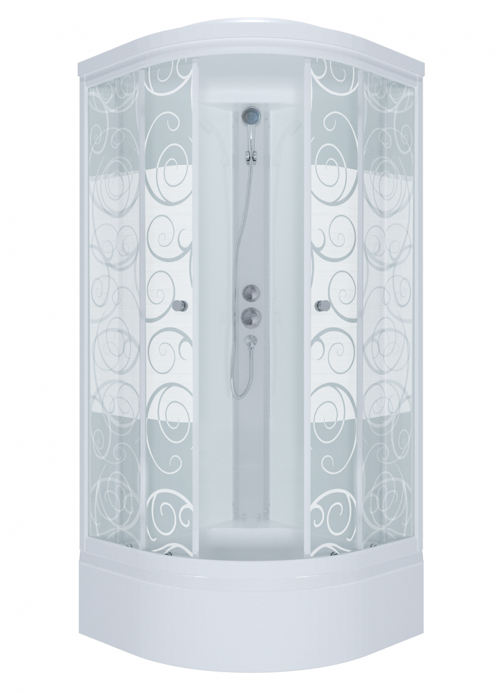 Изображение товара Душевая кабина Maroni Fito SR100M-DRN-DN4 100x100 с прозрачным рисунком