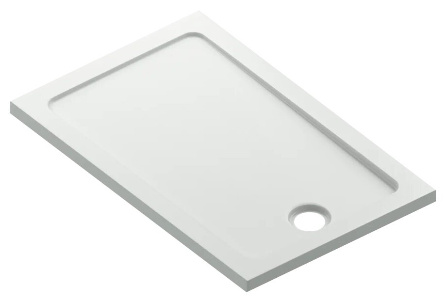 Изображение товара Душевой Поддон Bas Олимпик 100x80 см прямоугольный белый низкий акрил