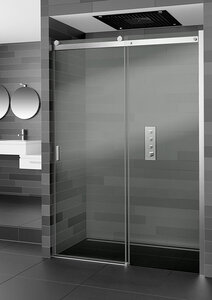 Изображение товара Душевая дверь в нишу Riho Baltic B104 G002001120, 100 см, стекло прозрачное, профиль хром