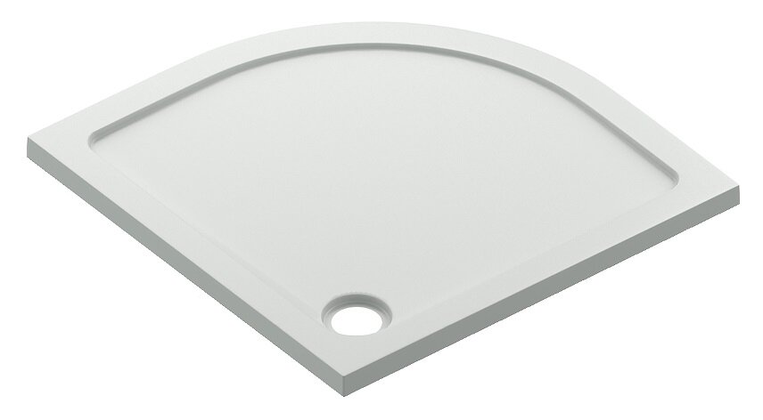 Изображение товара Душевой поддон Bas Раунд PН00067 R 90x90 см четверть круга белый низкий бортик акрил