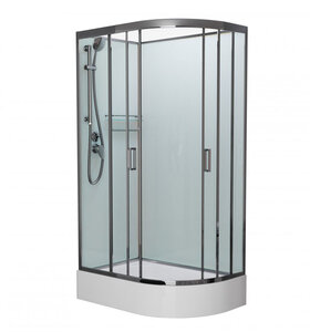 Изображение товара Душевая кабина Frank F412/1 L/R М Brilliant без крыши 120x80 см, стекла матовые, хром