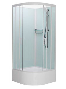 Изображение товара Душевая кабина Frank F409/2 М White без крыши 90х90 см высокий поддон