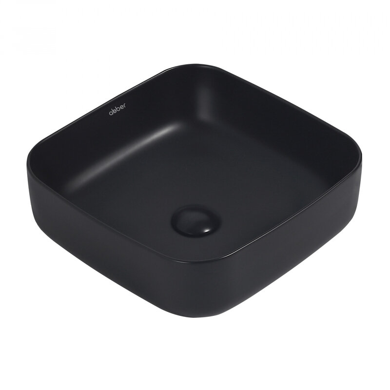 Изображение товара Раковина Abber Rechteck AC2211MB черный матовый 38x38 см накладная