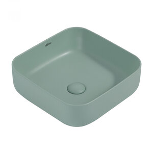 Изображение товара Раковина Abber Rechteck AC2211MCG 38 х 38 см, накладная, светло-зеленая матовая