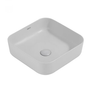 Изображение товара Раковина Abber Rechteck AC2211MLG 38x38 см, накладная, светло-серая матовая, Германия