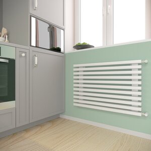 Изображение товара Радиатор стальной трубчатый Velar P30 H, горизонтальный, 14 секций, белый, V P30 2250 H - 14 БП 9016