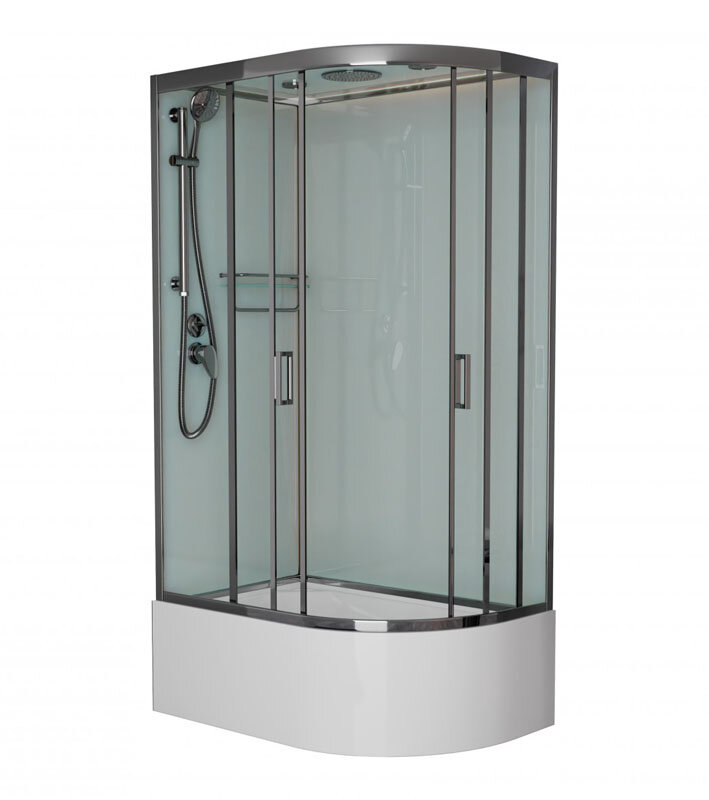 Изображение товара Душевая кабина Frank F412/2L/R М Brilliant 120x80 см стекло хром гарантия 7 лет