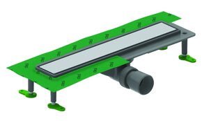 Изображение товара Душевой лоток Ctesi Flow Line 80 см, решетка хром, цвет лотка серый, BK4024550