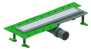 Изображение товара Душевой лоток Ctesi Way Line 80 см, решетка хром, цвет лотка серый, BK4024050