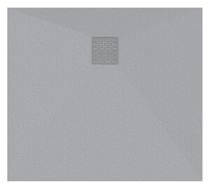 Изображение товара Душевой поддон Bas Essentia ЛП00218 2, 90 х 80 см, литьевой мрамор, прямоугольный, графит