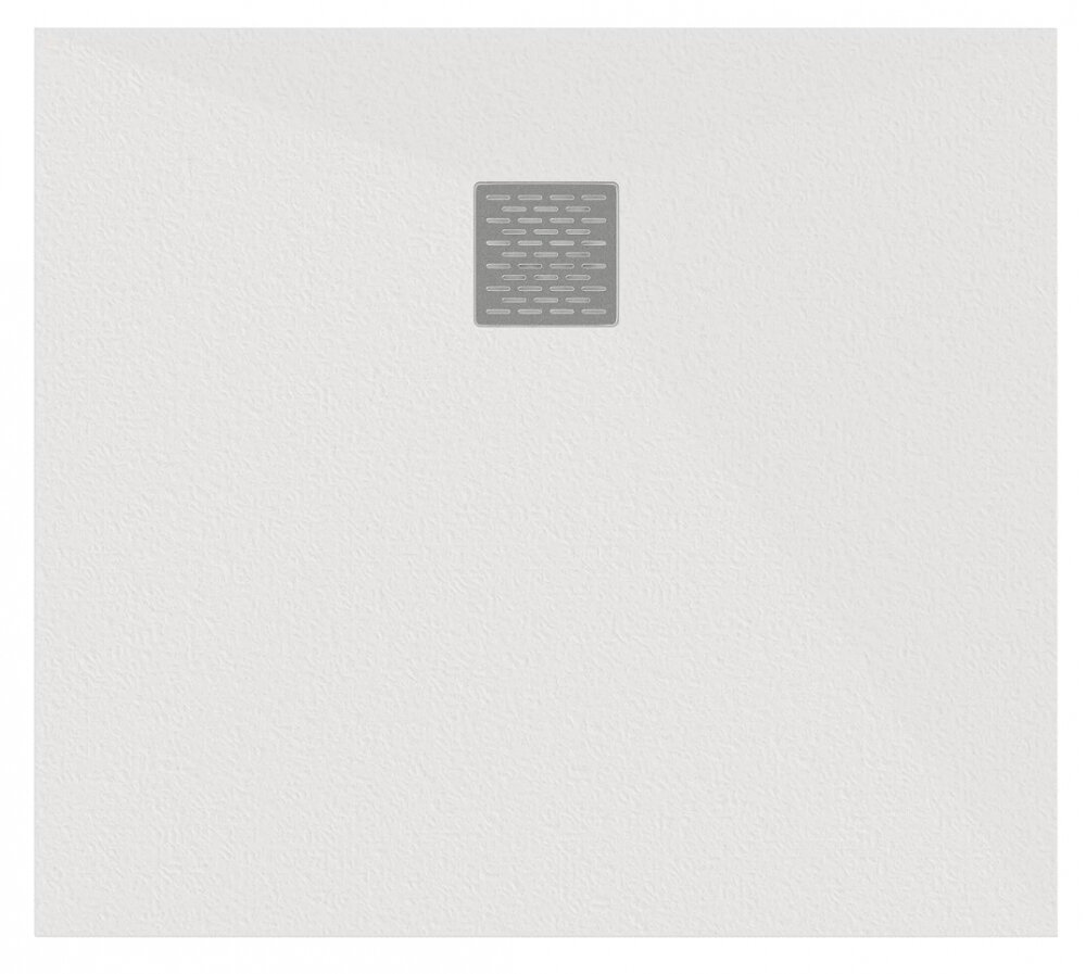 Изображение товара Душевой поддон Bas Essentia 2 100x80 см из литового мрамора низкий белый