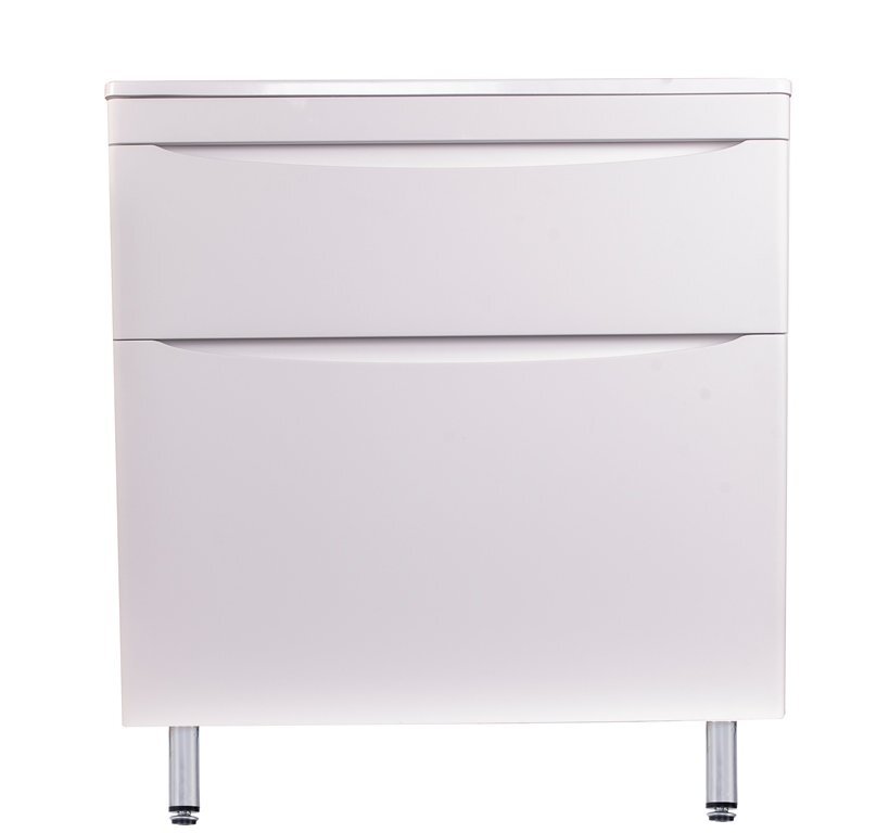 Изображение товара Тумба под раковину Style Line Бергамо мини 90 Люкс антискрейтч Plus, 90 см, напольная, белый, СС-00002361