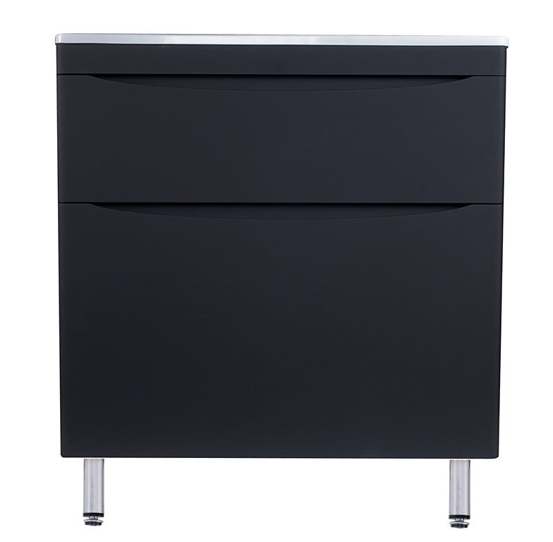 Изображение товара Тумба под раковину Style Line Бергамо мини 90 Люкс антискрейтч Plus черная