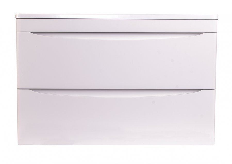 Изображение товара Тумба под раковину Style Line Бергамо мини 90 антискрейтч Plus, подвесная, белая, Россия