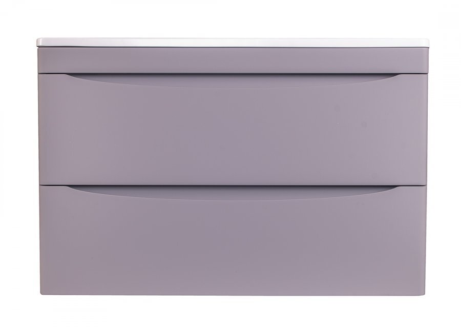 Изображение товара Тумба под раковину Style Line Бергамо мини 90 см серый подвесная МДФ