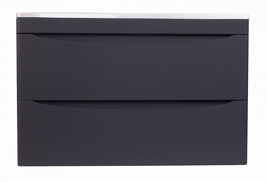 Изображение товара Тумба под раковину Style Line Бергамо мини 90 антискрейтч Plus подвесная черная Россия