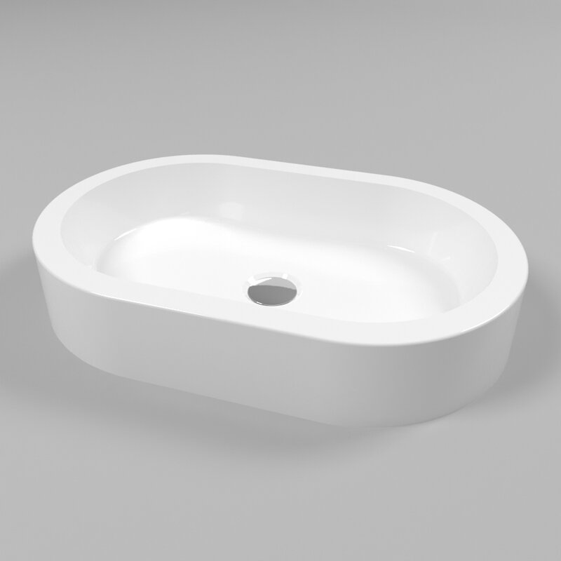Изображение товара Раковина Whitecross Malachite 0721.055035.200 A, овальная, белая матовая, 55x35 см