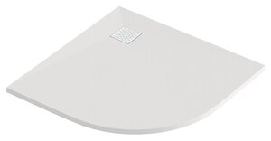 Изображение товара Душевой поддон Bas Essentia ЛП00186 R 100 х 100 см, литьевой мрамор, четверть круга, белый