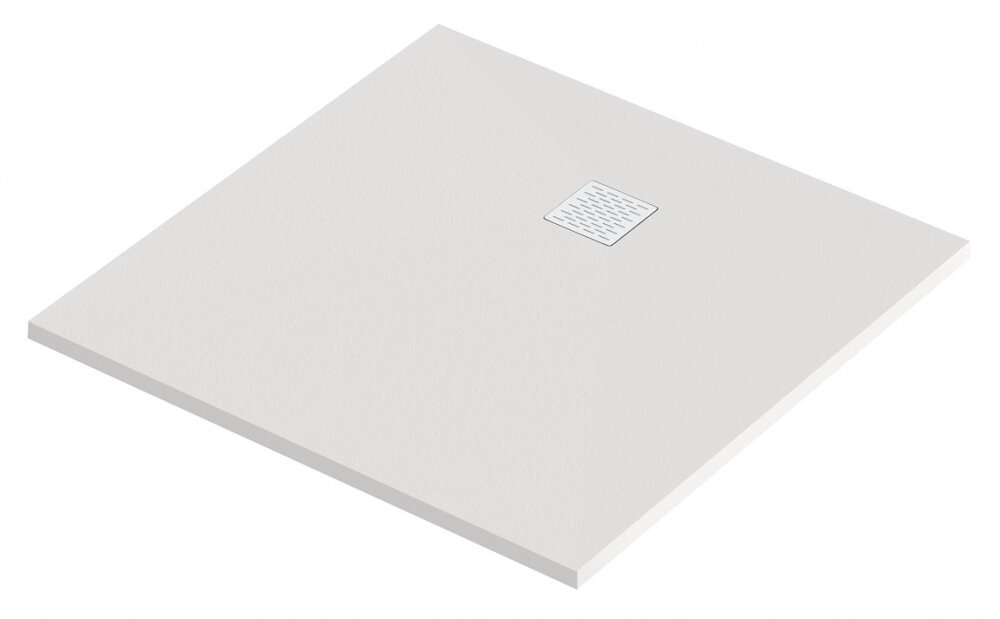 Изображение товара Душевой поддон Bas Essentia 90 х 90 см из литьевого мрамора белый