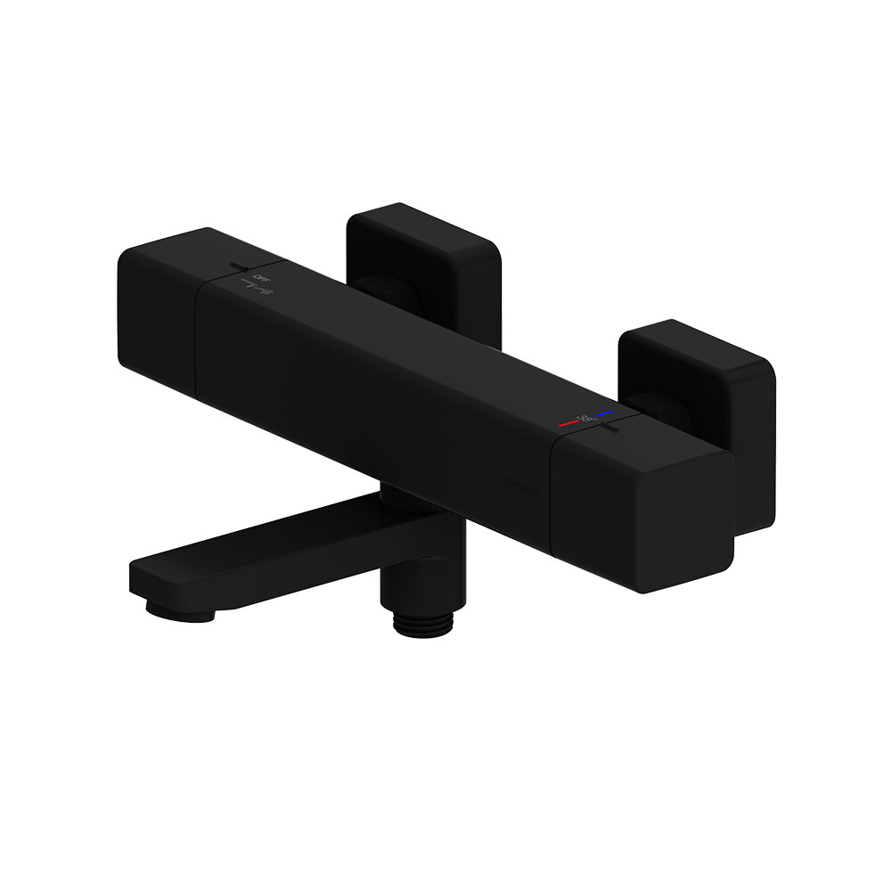 Изображение товара Смеситель Damixa Gala 533000300 для ванны и душа с термостатом и черным матовым покрытием