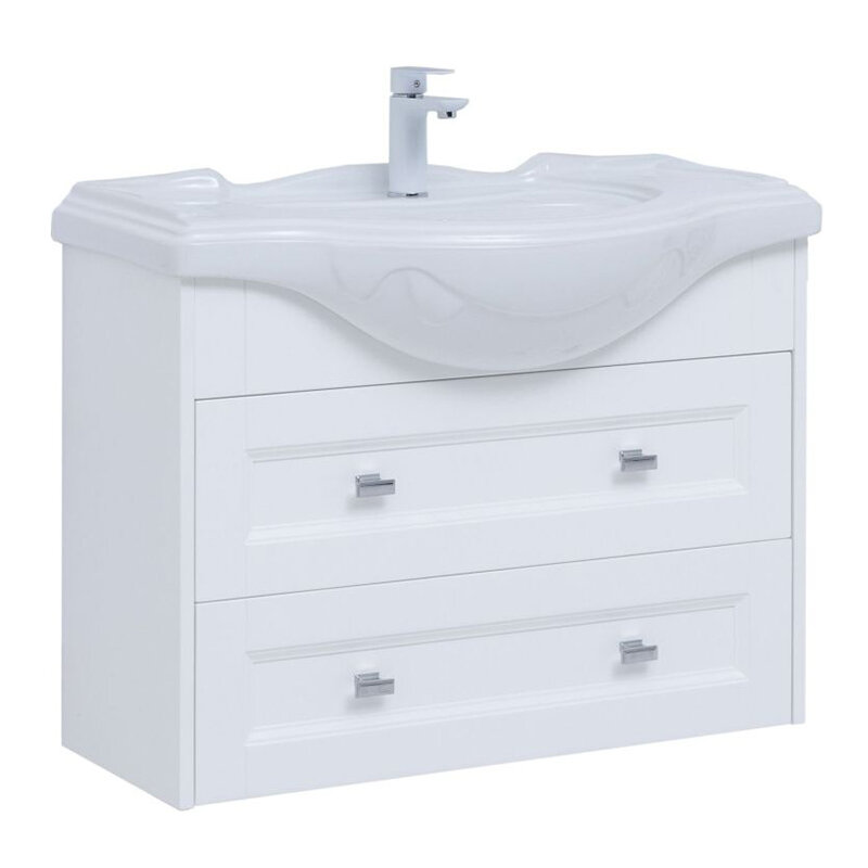 Изображение товара Подвесная тумба под раковину Aquanet Монте 85 см белый матовый