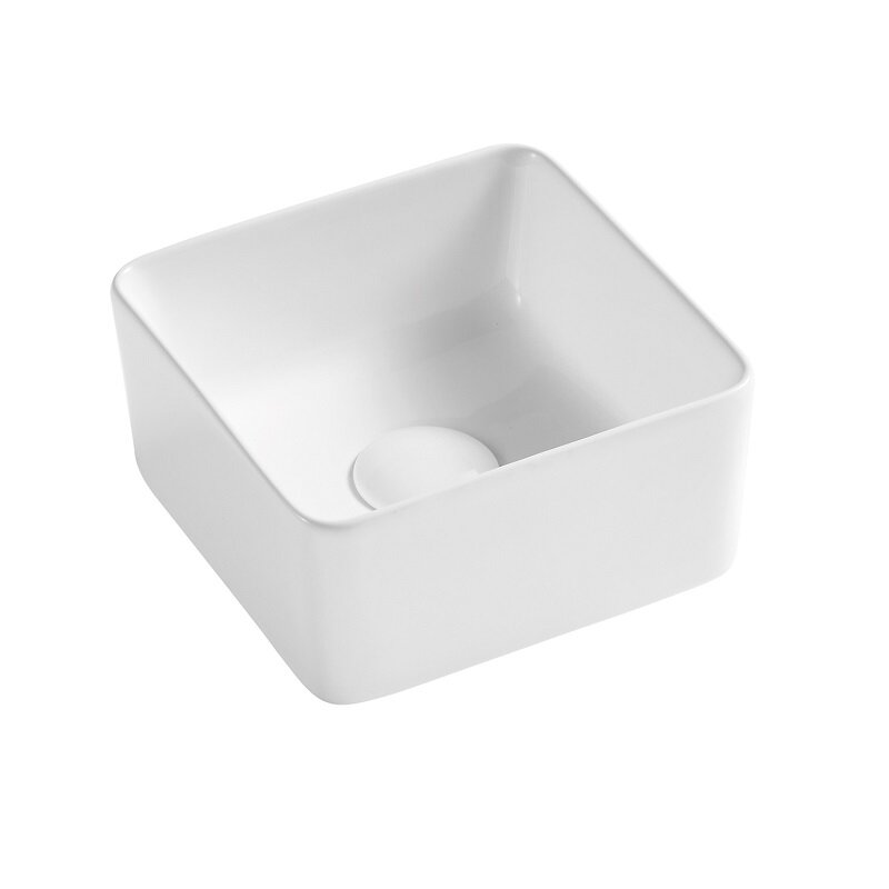 Изображение товара Раковина D&K Berlin 24 х 24 см накладная из фарфора белая для ванной комнаты