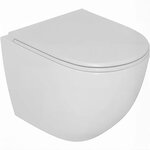 Унитаз подвесной DQ Matrix DT1396016, безободковый, с сиденьем микролифт, цвет белый