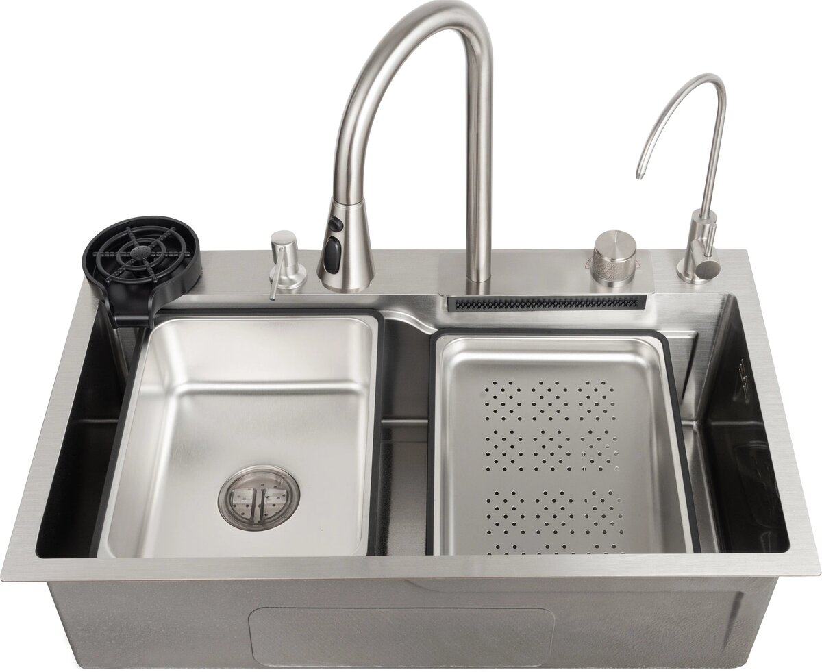 Изображение товара Мойка кухонная Zorg Master ZM 7546 из нержавеющей стали с аксессуарами