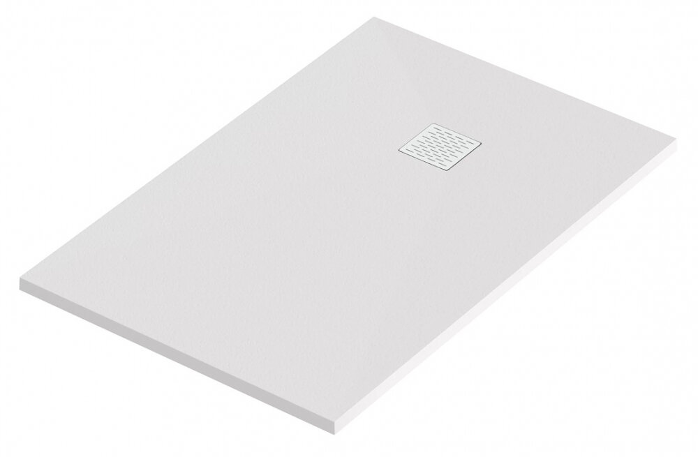 Изображение товара Душевой поддон Bas Essentia 110х70 см из литого мрамора прямоугольный белый